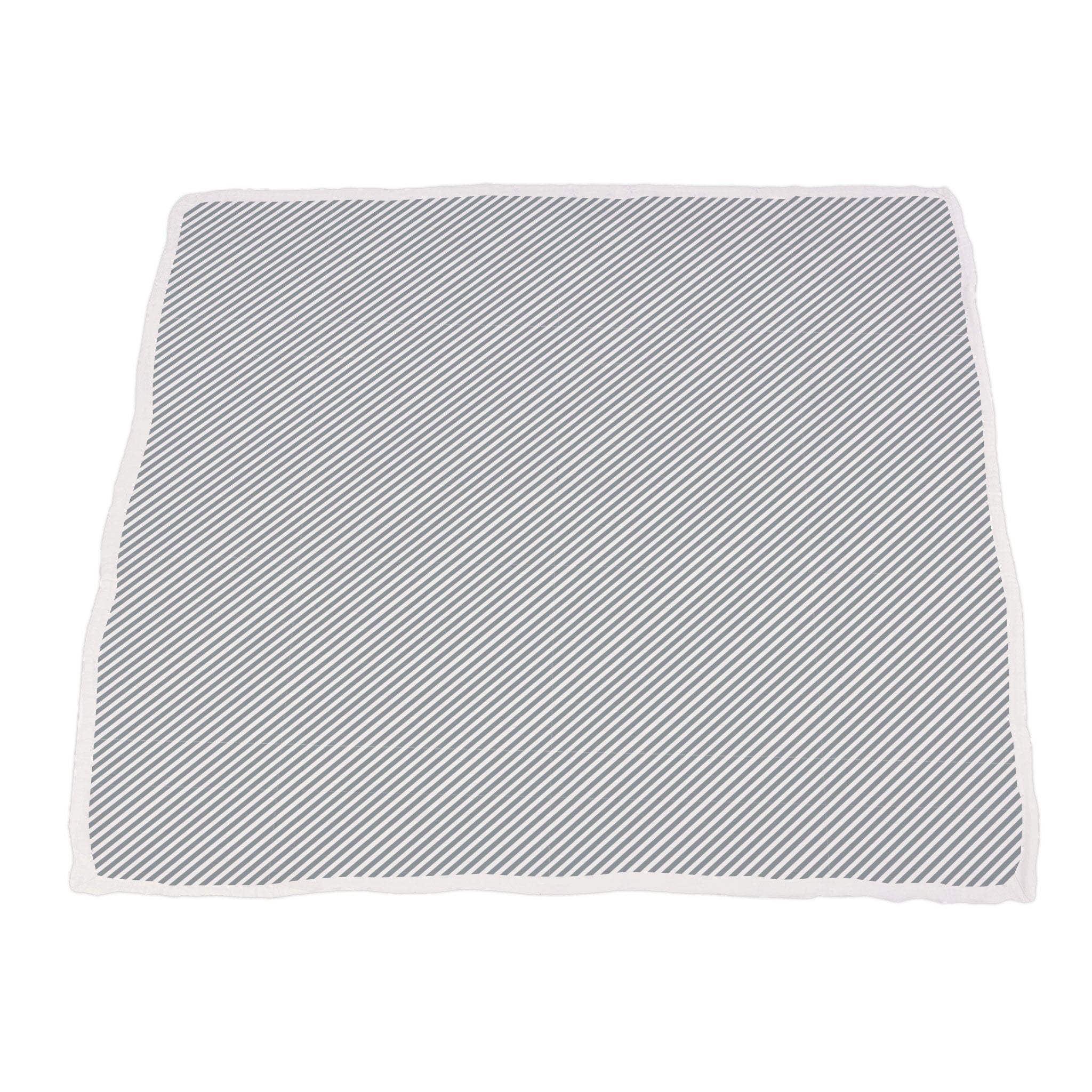 Dahlia Floral and Finley Stripe Bamboo Muslin Blanket