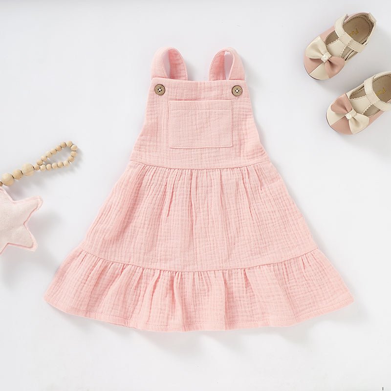 Baby clothes Organic Cotton Muslin Baby Dress Soft & Breathable - Babies Mall