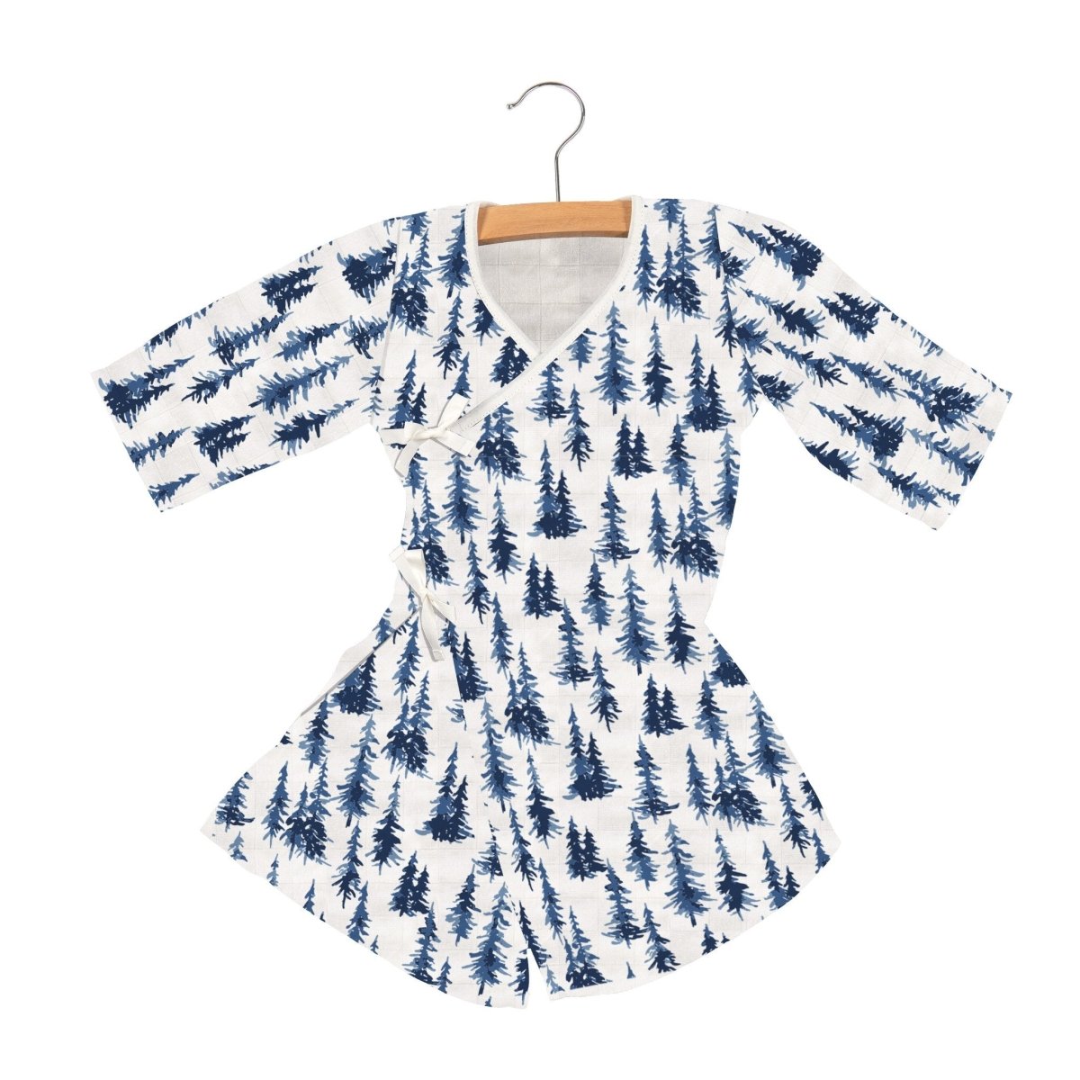 Baby Clothes Soft Bamboo Robe, Natural Comfort | Midnight MoonIndigo Forest - Babies Mall