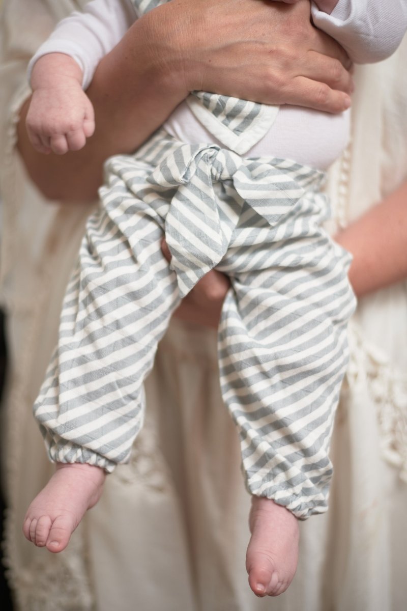 Finley Stripe Bamboo Mini Pants - Babies Mall