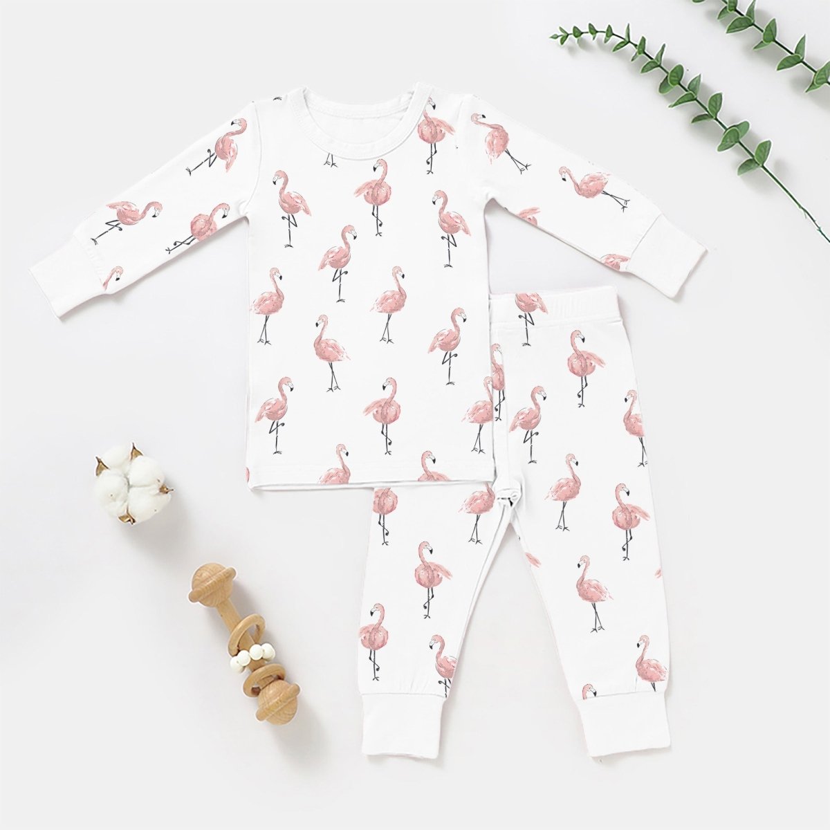 Long Sleeve 2 piece Bamboo Pajama Set - Babies Mall