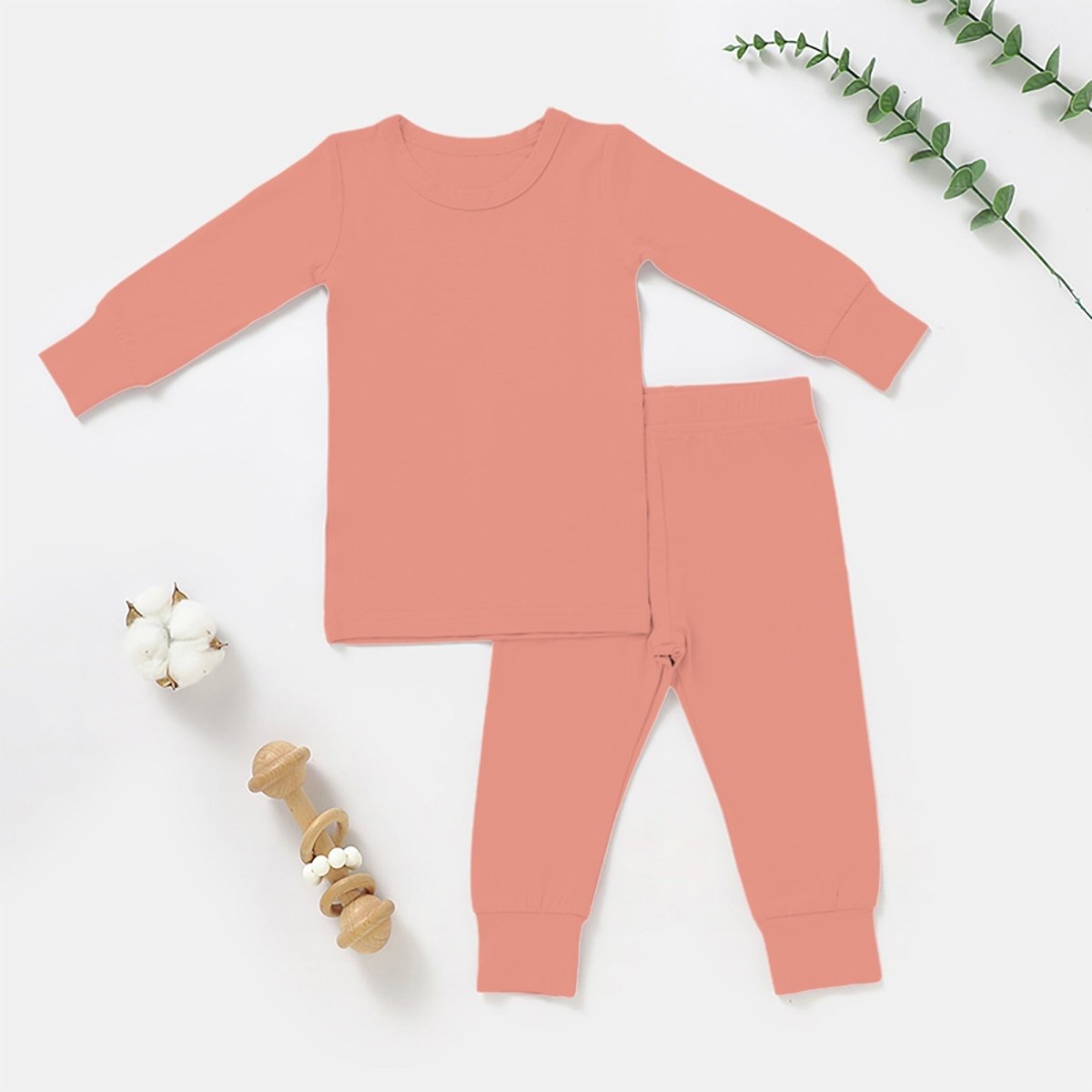 Long Sleeve 2 piece Bamboo Pajama Set - Babies Mall