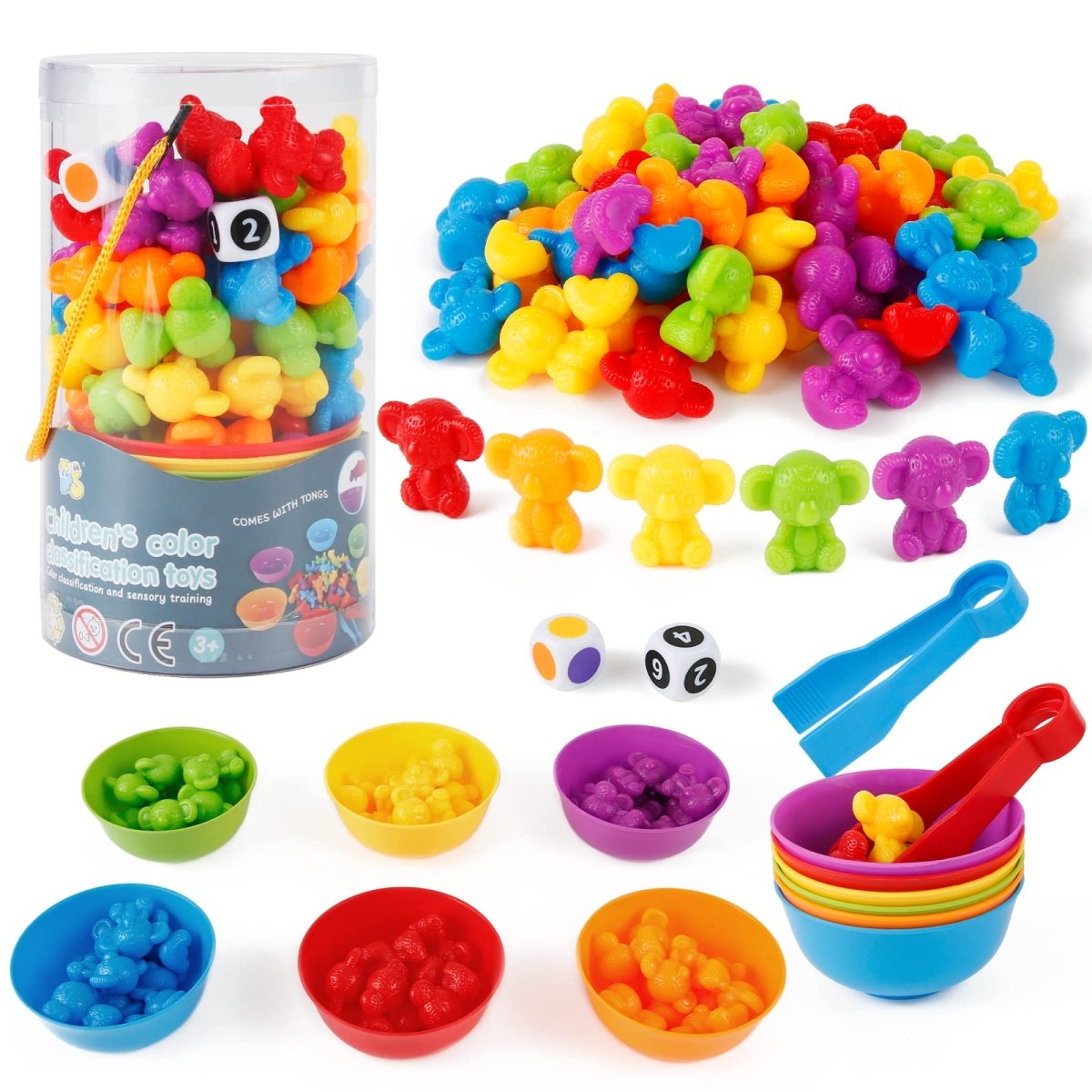 Montessori Counting & Sorting Game Set for Kids 3 - 5 - Babies Mall