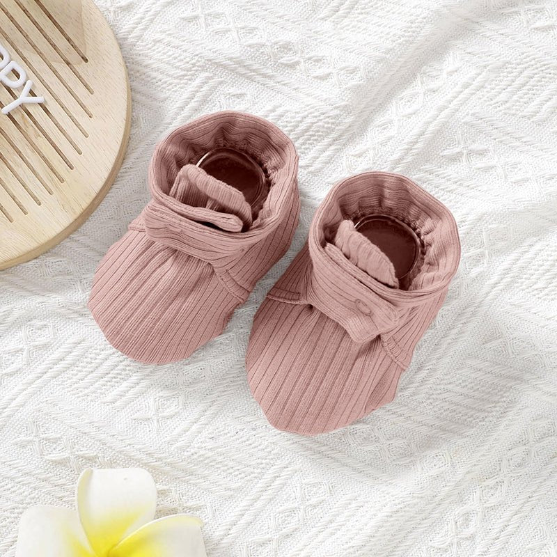 Ribbed Organic Cotton Baby Booties - Babies Mall