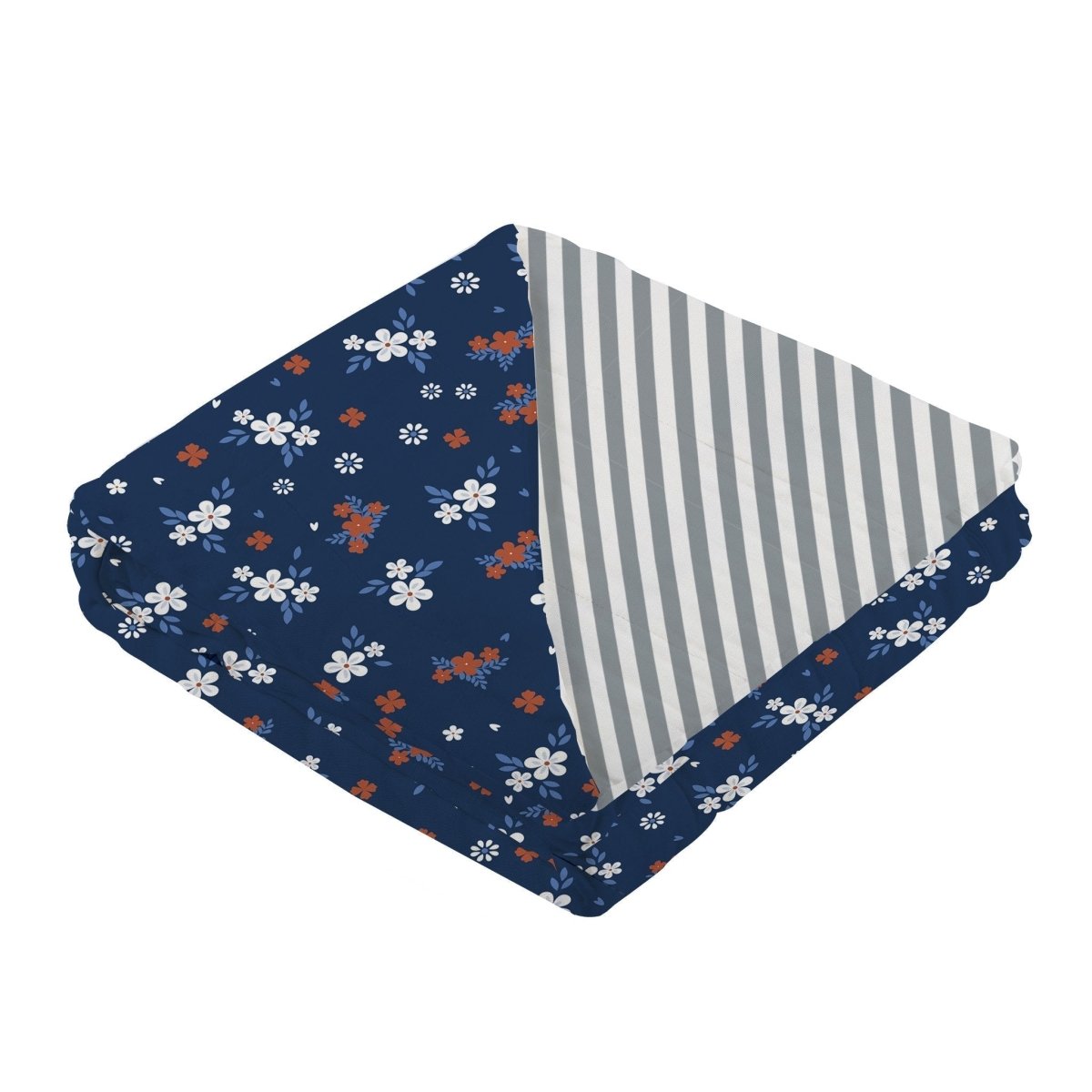 Serenity and Finley Stripe Bamboo Muslin Blanket - Babies Mall