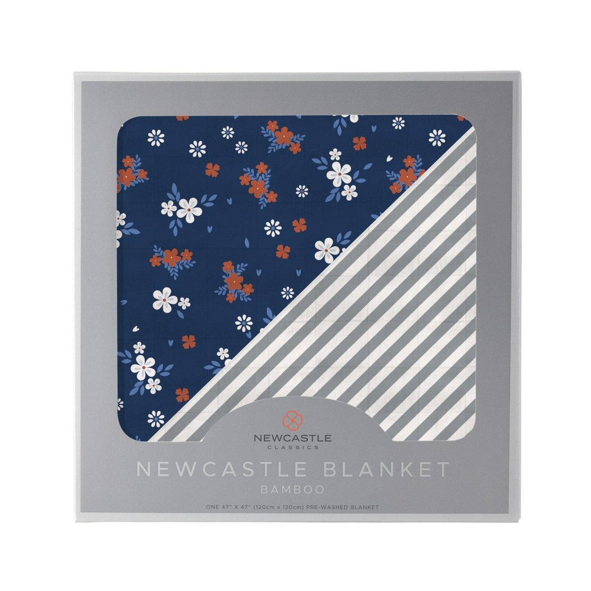 Serenity and Finley Stripe Bamboo Muslin Blanket - Babies Mall