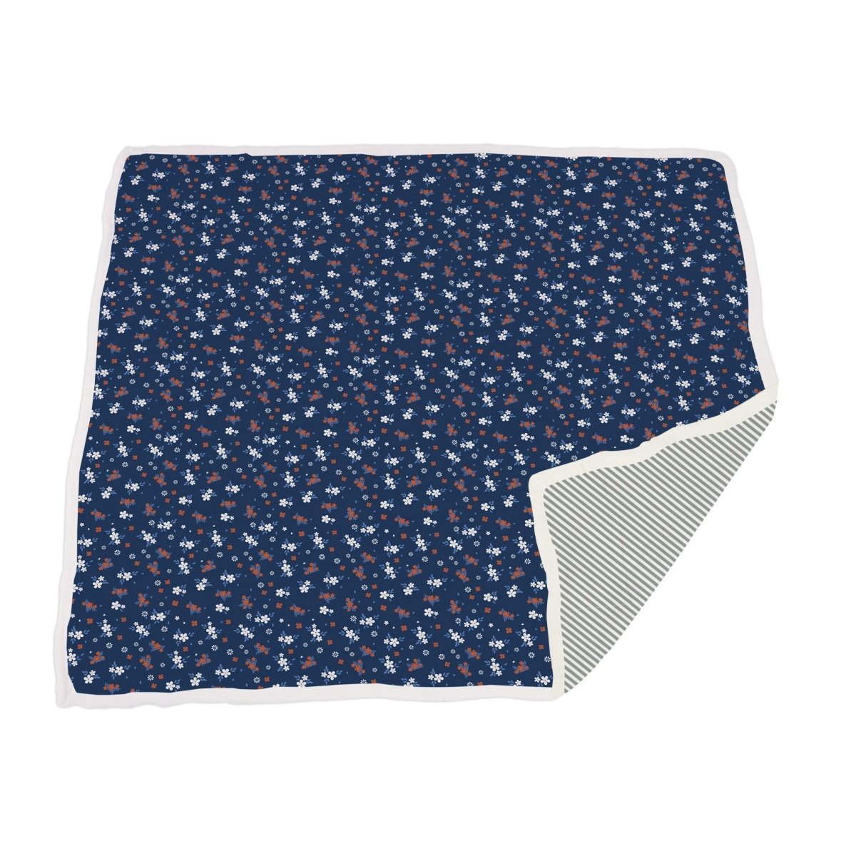 Serenity and Finley Stripe Bamboo Muslin Blanket - Babies Mall