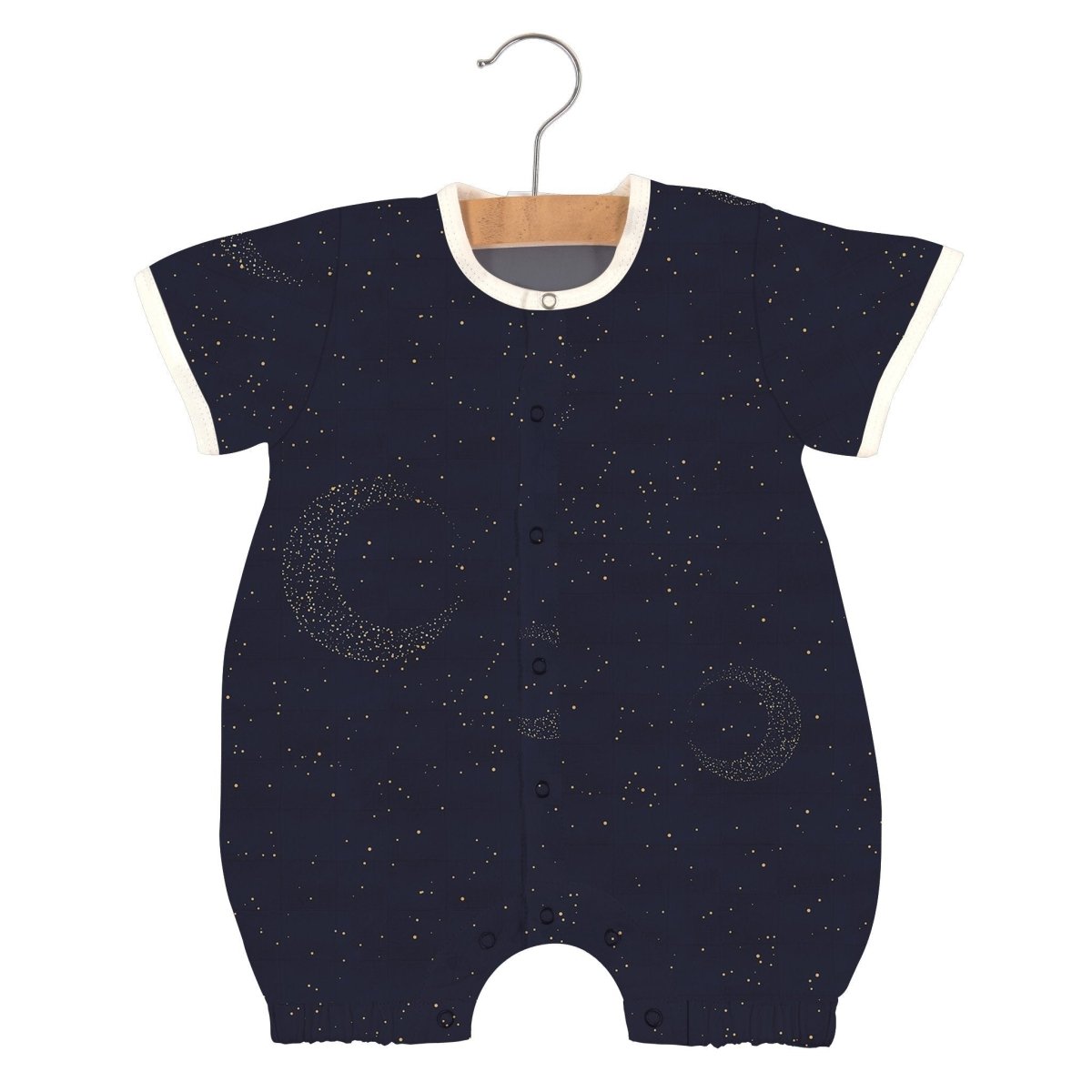 Soft Baby Romper - Natural Bamboo Fabric | Midnight Moon - Babies Mall