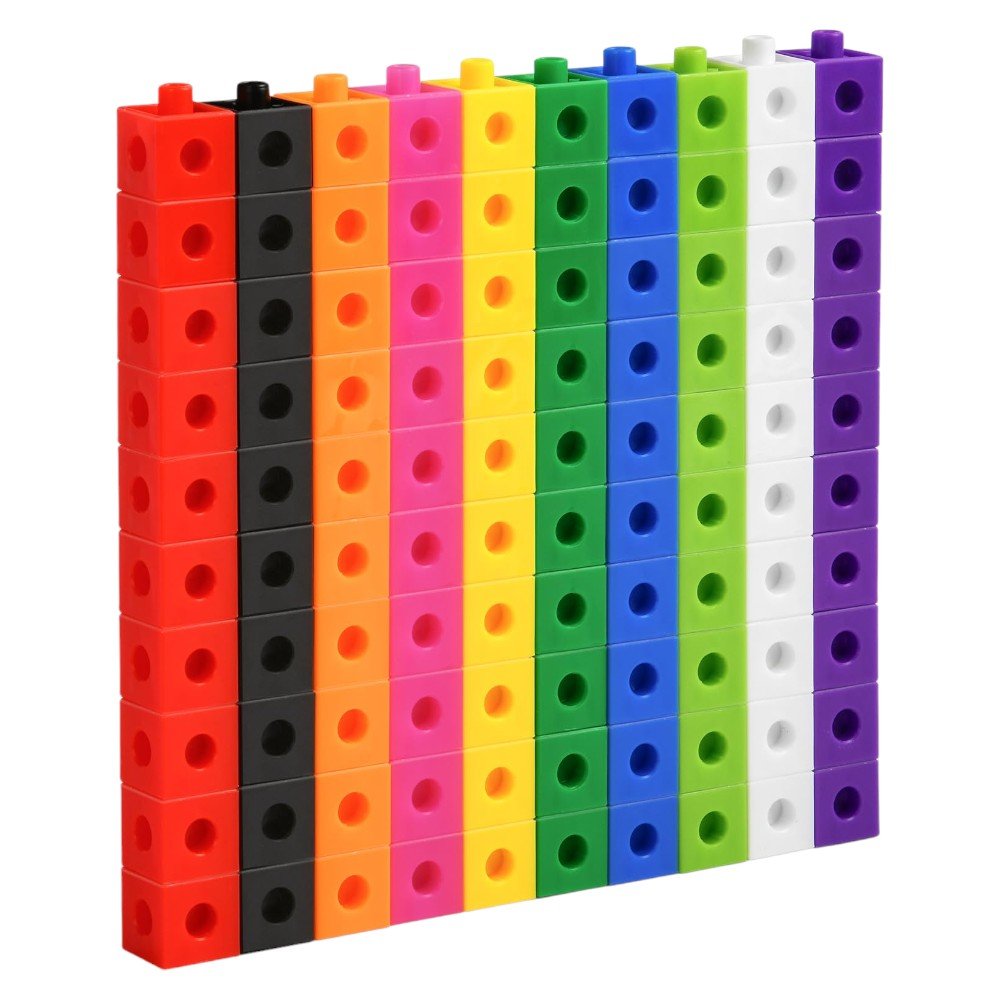 Stackable Math Cubes Counting, Sorting & Number Learning Blocks 3+ - Babies Mall