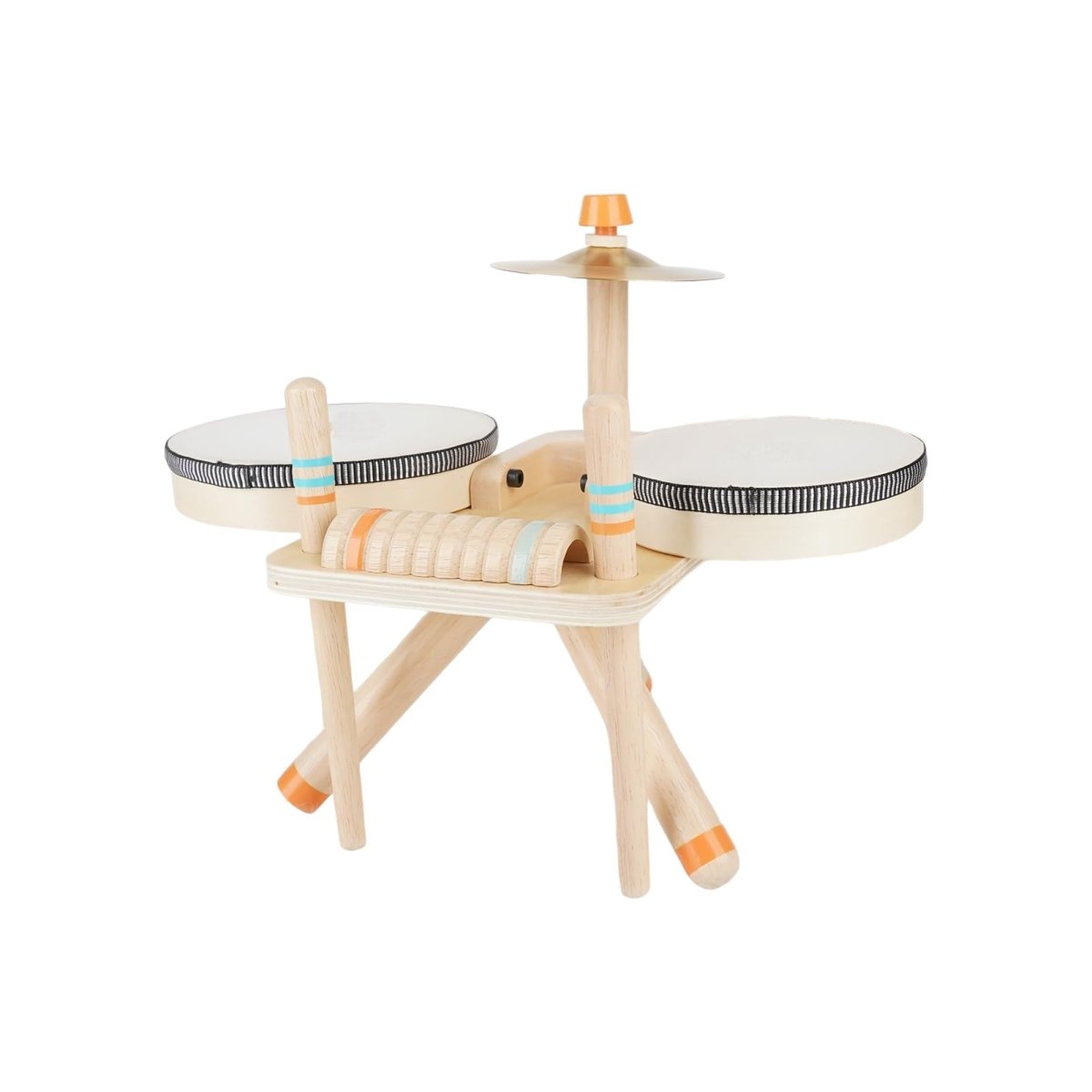 Wooden Baby Drum Toy Precision - Tuned Acoustic for Early Musicians - Babies Mall