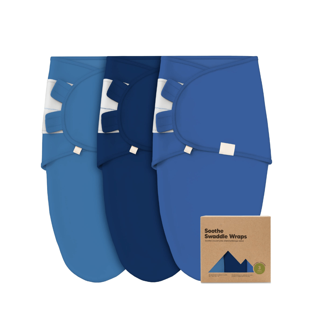 3 Pack Organic Cotton Baby Swaddle Sack with Hook - and - Loop Closure - Babies Mall