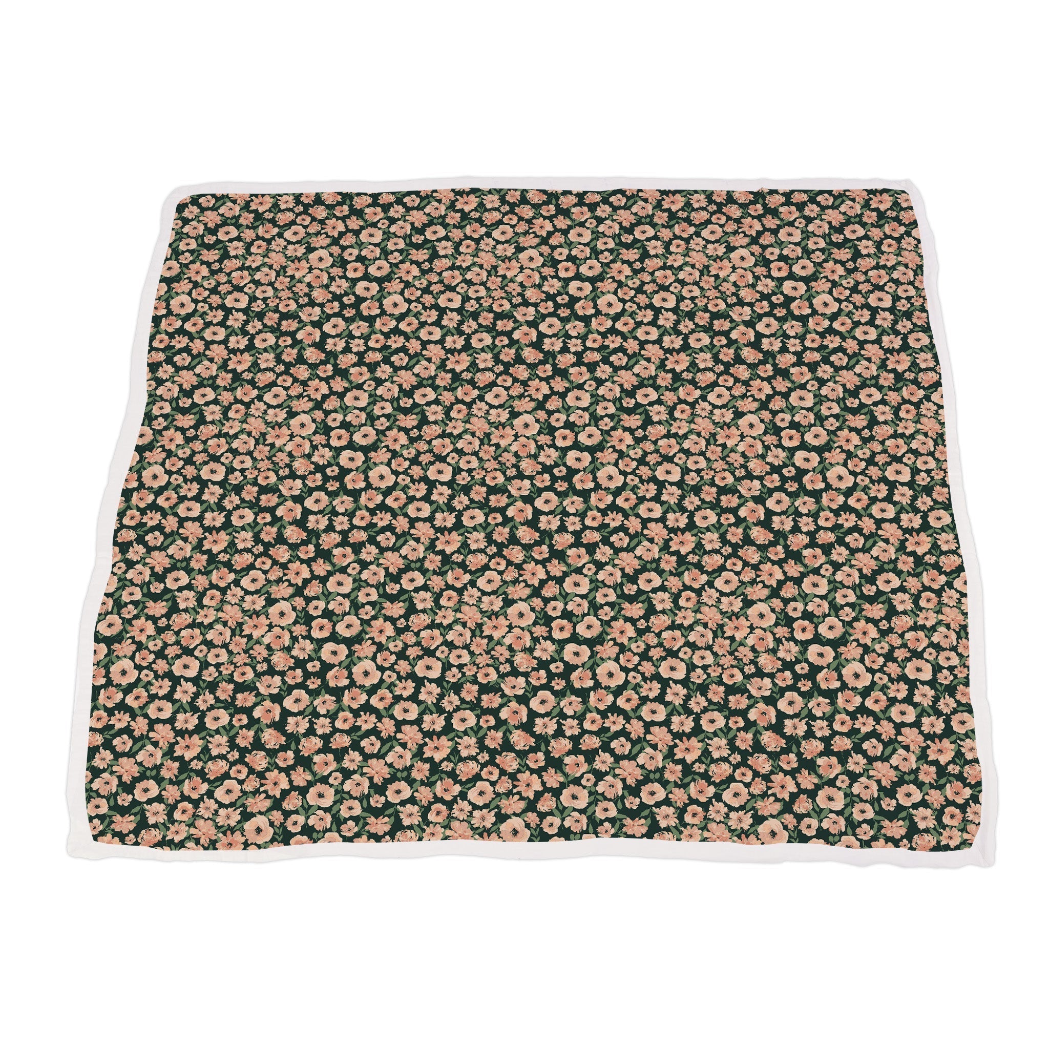 Canyon Sunset Flowers and White Polka Dot Blanket