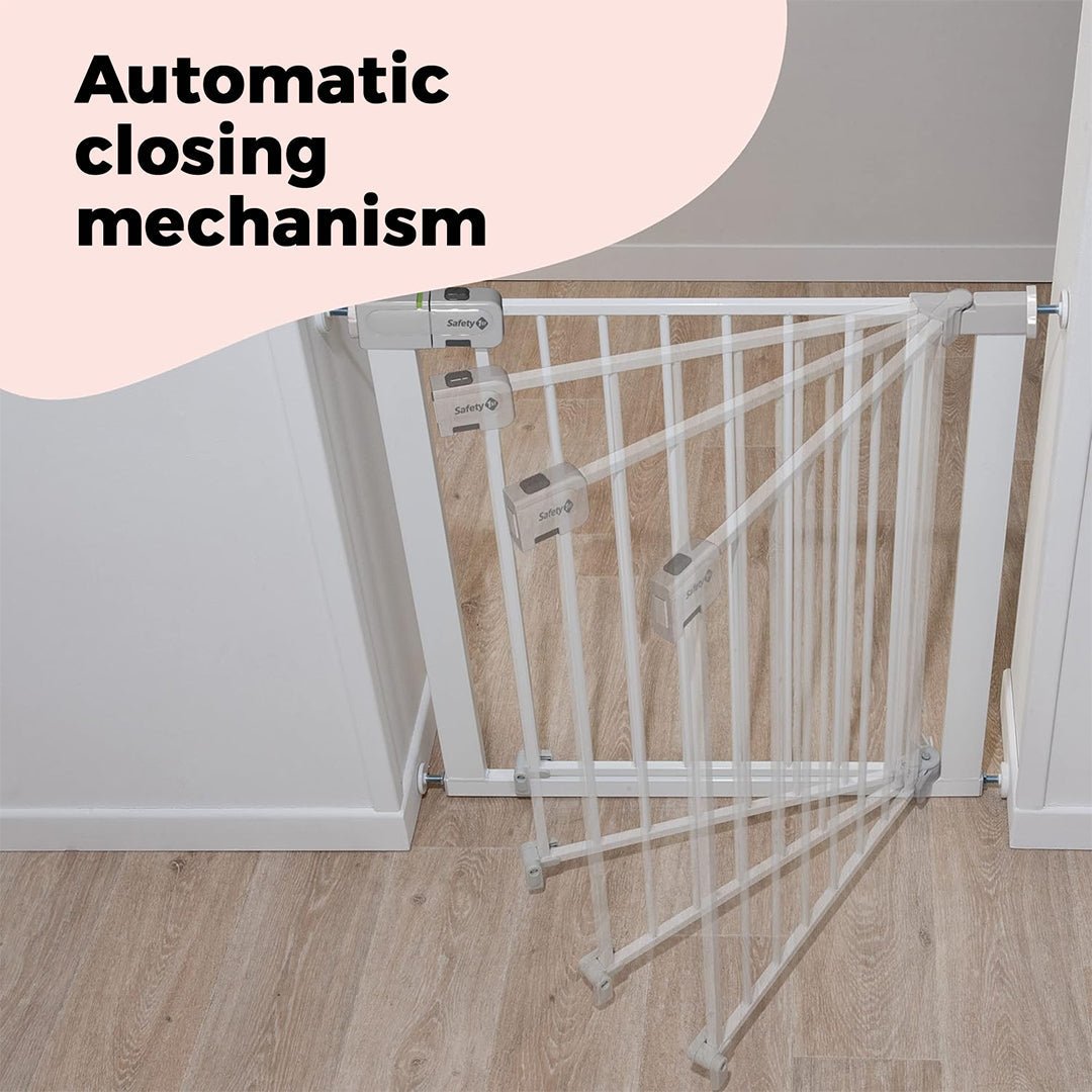Auto - Closing Baby Gate – One - Hand Operation, Pressure - Mounted - Babies Mall