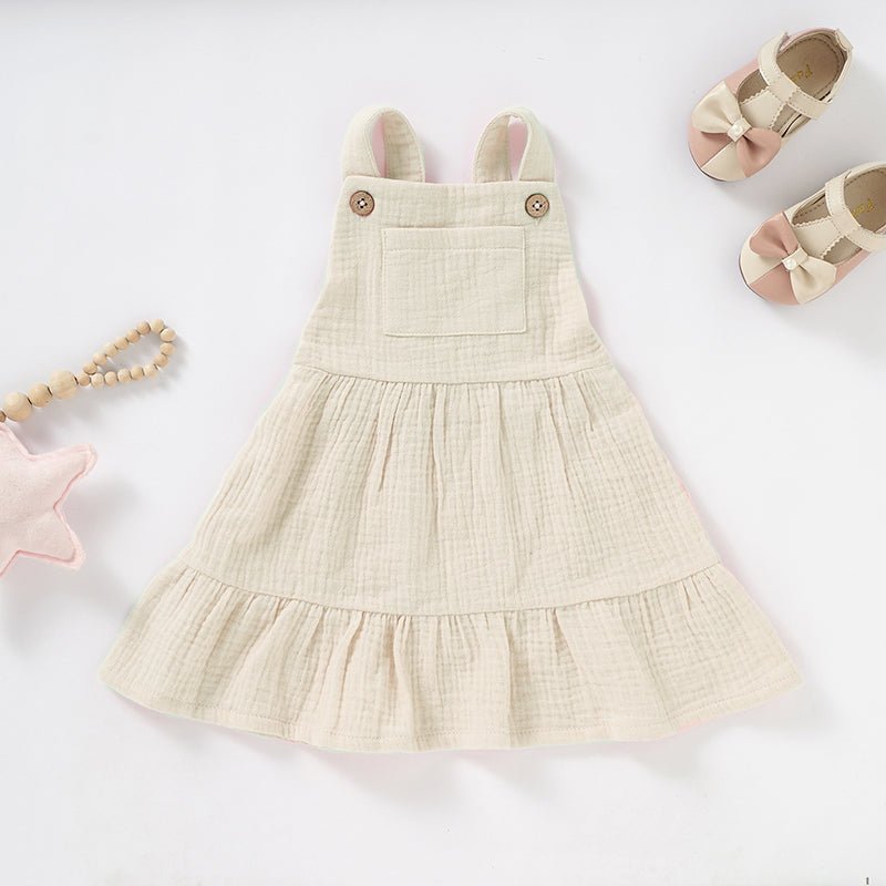 Baby clothes Organic Cotton Muslin Baby Dress Soft & Breathable - Babies Mall