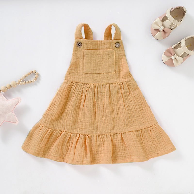 Baby clothes Organic Cotton Muslin Baby Dress Soft & Breathable - Babies Mall