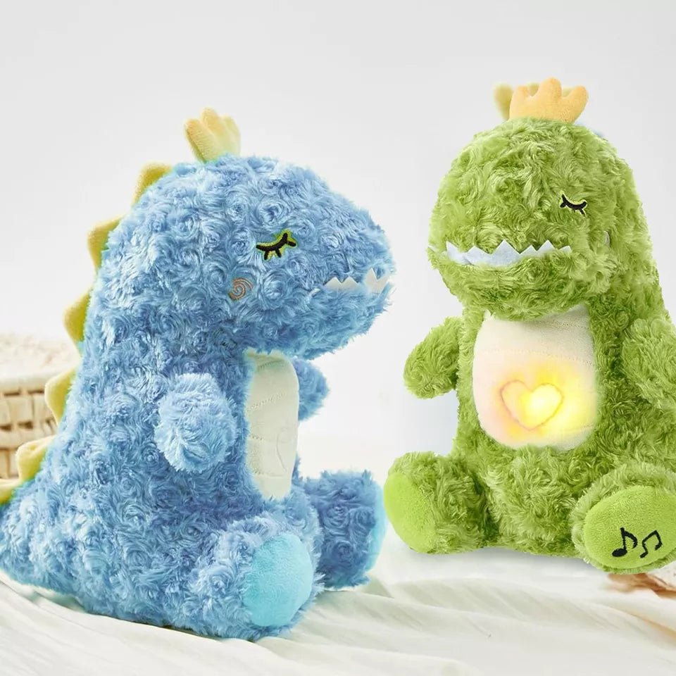 Breathing Dinosaur Night Light Plush Soothing Music & Soft Cuddly Toy - Babies Mall