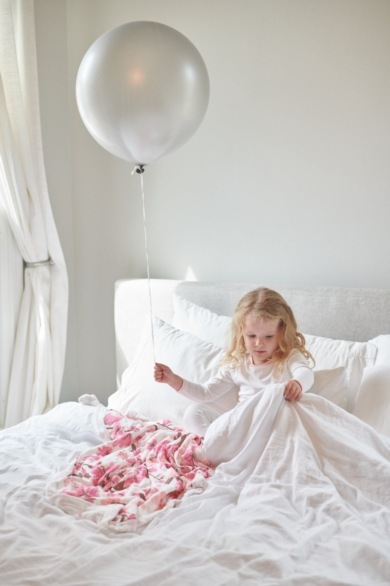 Cherry Blossom Bamboo Muslin Blanket - Babies Mall