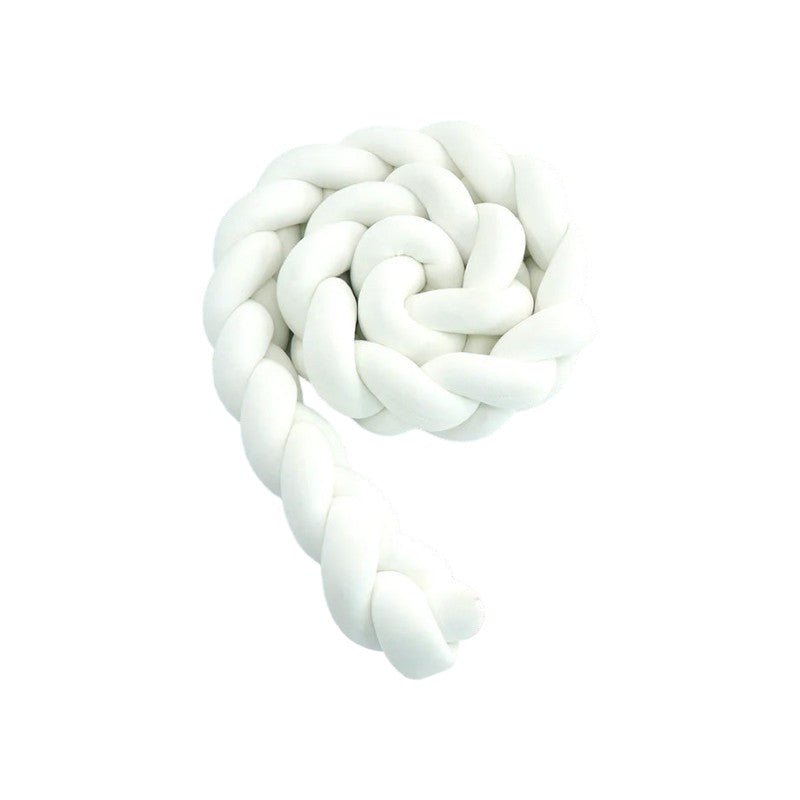 Handwoven Braided Crib Bumper – Soft Protective Cushion for Babies - Babies Mall