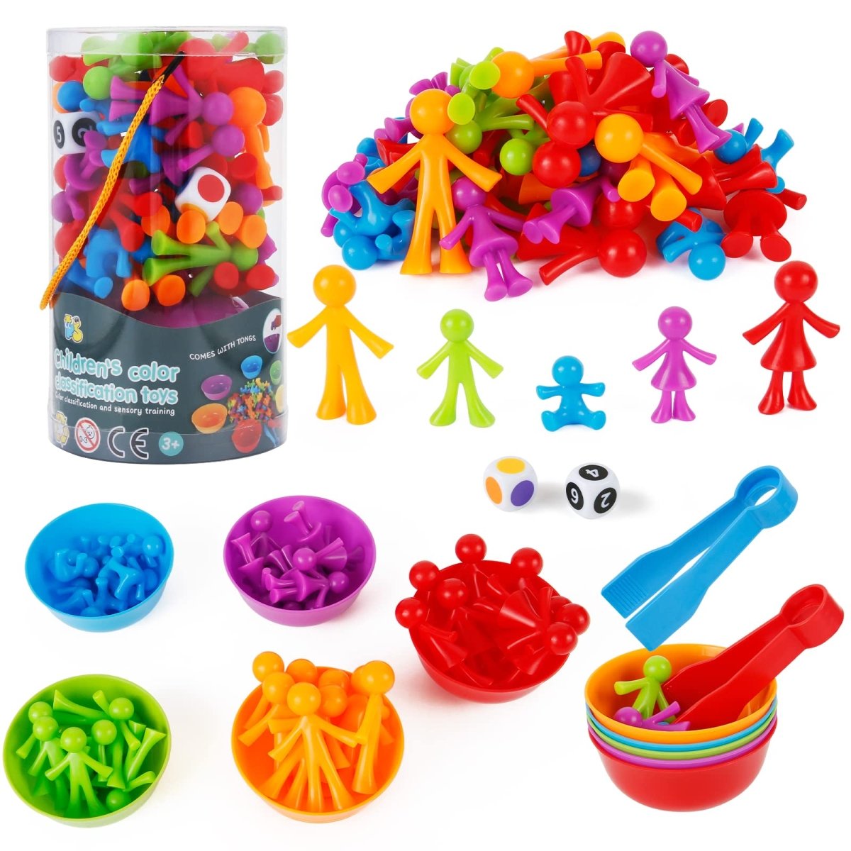Montessori Counting & Sorting Game Set for Kids 3 - 5 - Babies Mall