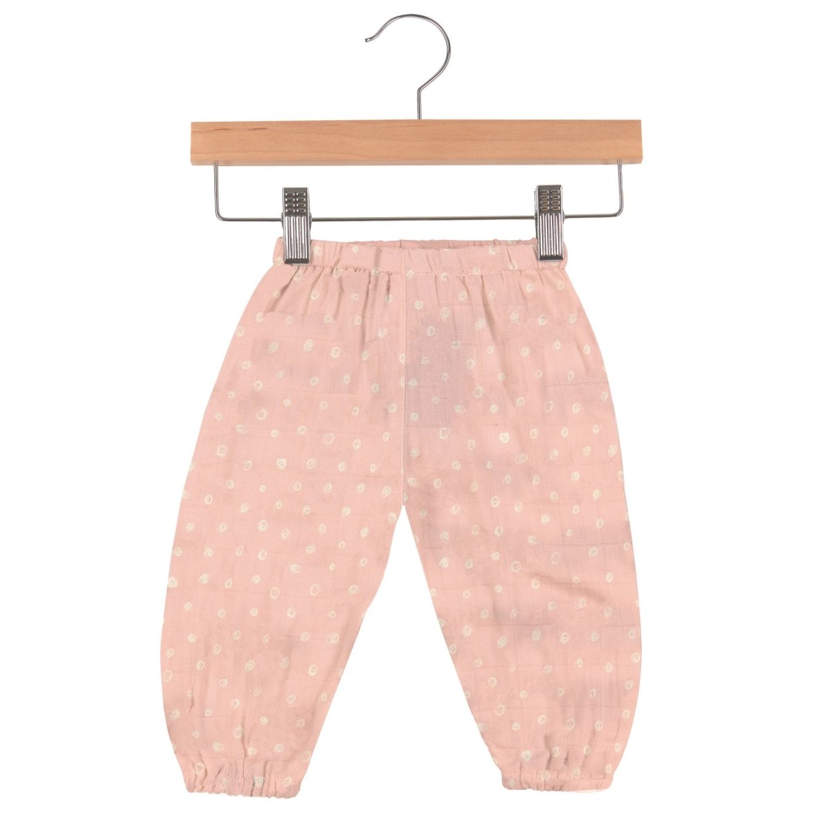 Pink Pearl Polka Dot Mini Pants - Babies Mall