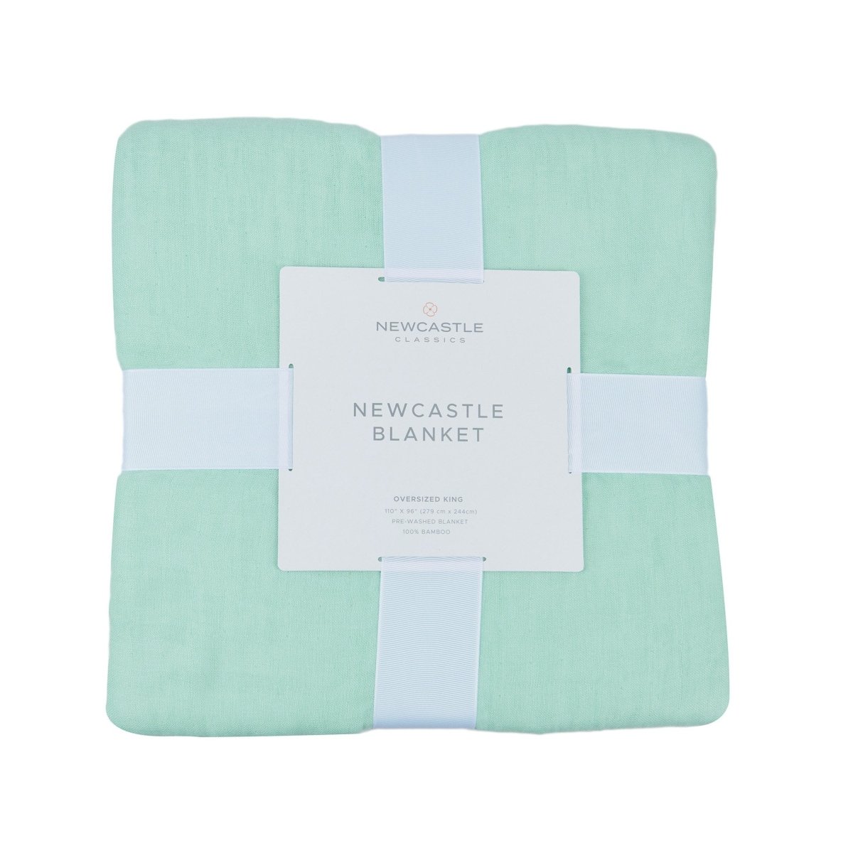 Seafoam Green Oversized King Luxury Bamboo Bed Blanket - Babies Mall