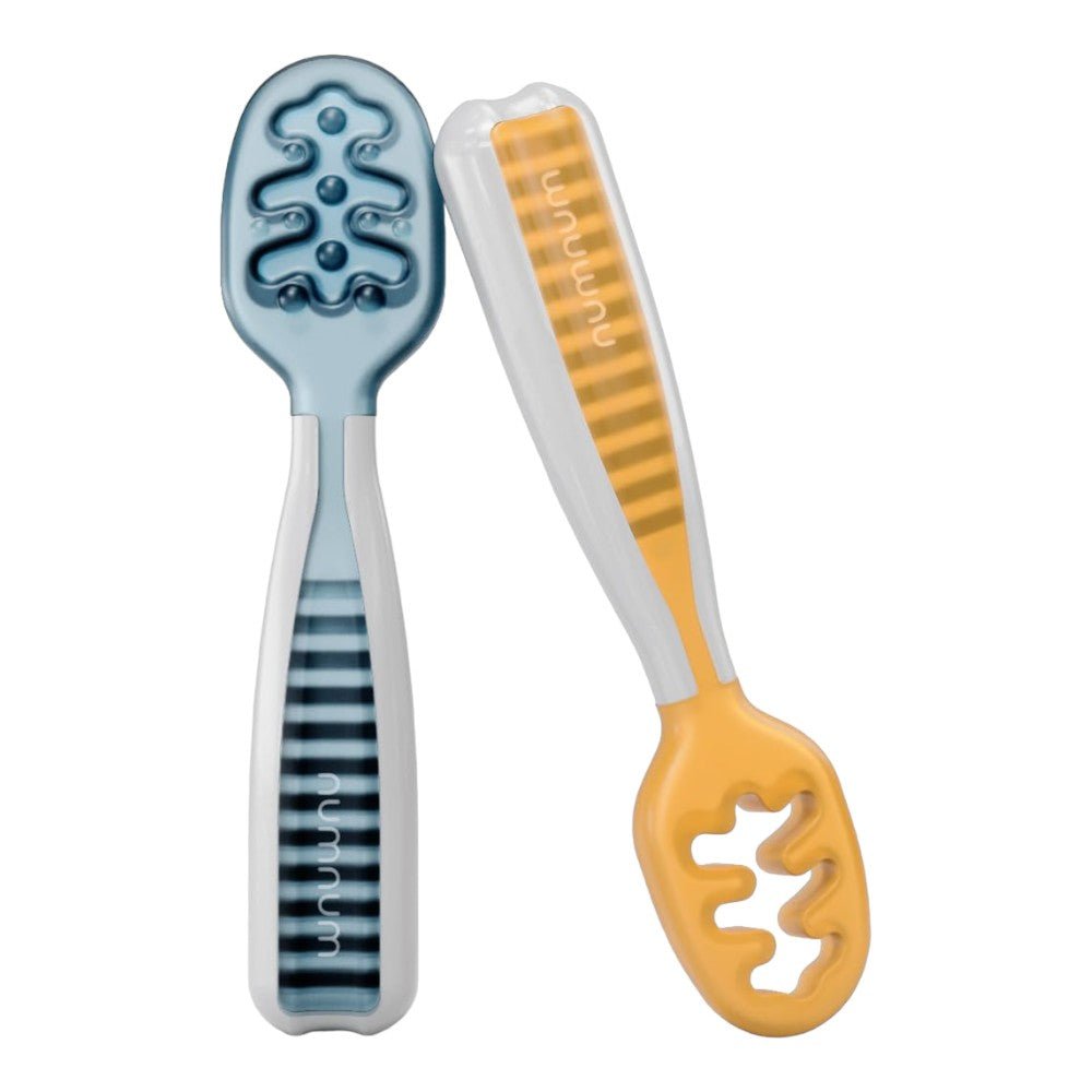 Self - Feeding Baby Spoons, Silicone BLW Utensils, BPA - Free, 2 Pack - Babies Mall