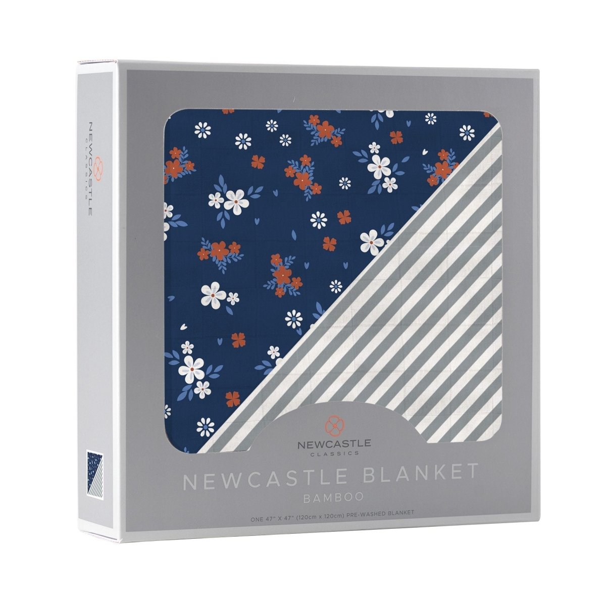 Serenity and Finley Stripe Bamboo Muslin Blanket - Babies Mall
